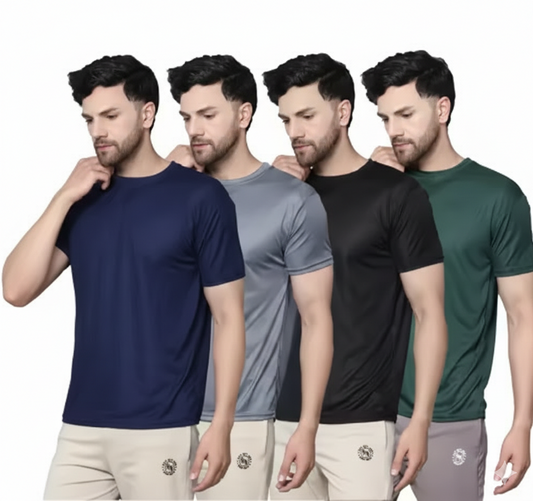 Trendy Fashionable Men Drifit 4 Tshirts Combo