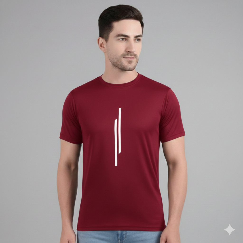 5 SET COMBO MAN PREMIUM POLYSTER HALF SLEAVE T SHIRT