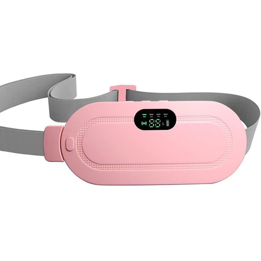 Heating Pad for Menstrual Cramps Relief, for Stomach, 3-Speed Temperature Adjustment and 4-Speed Massage Modes, Back and Belly Heating Pad for Women Pink Color